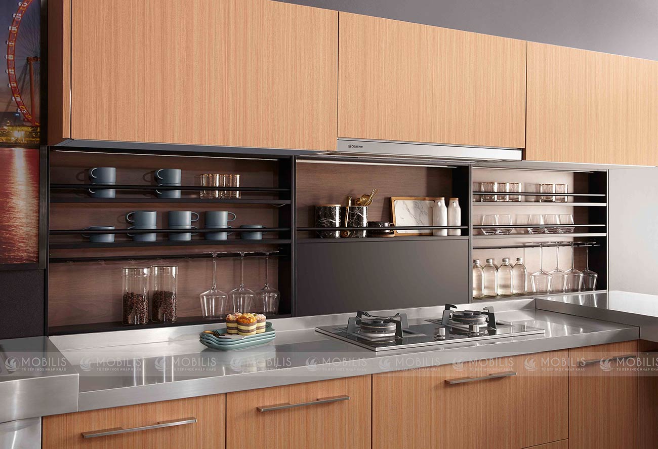 Tủ bếp inox acrylic mobilis-ss-fashonable
